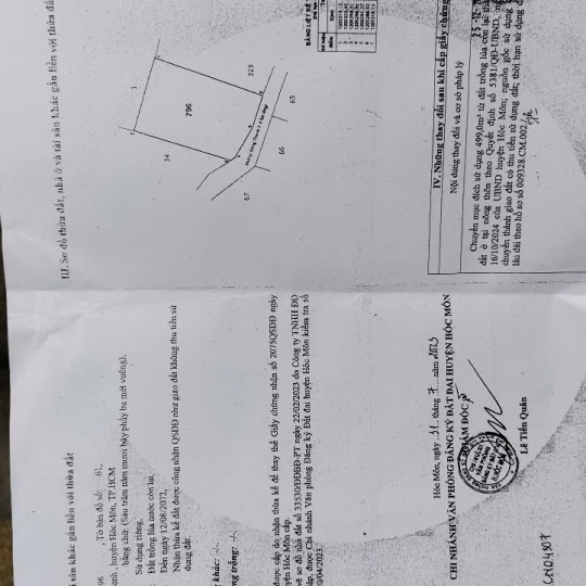 ĐẤT BÁN hóc môn 